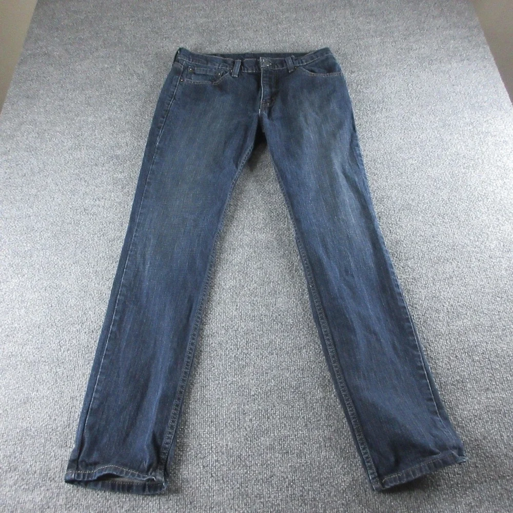 Levis 511 Jeans Mens 32x32 Blue Slim Straight Dark Wash Stretch Denim Workwear